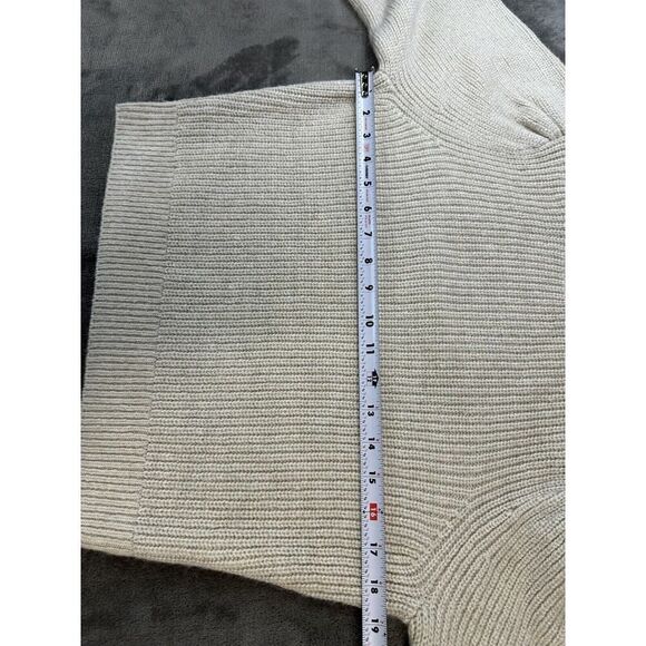 J. Crew Popcorn cable-knit sweater Ivory sz XS - Picture 6 of 10